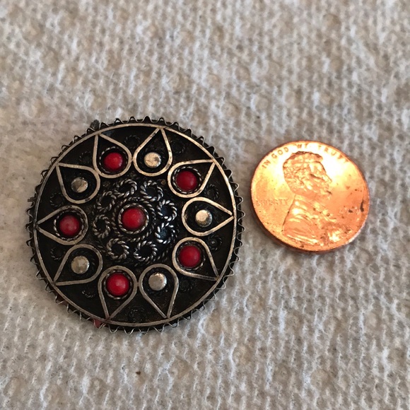 Sterling silver pendant and pin made in Israel - Picture 8 of 8